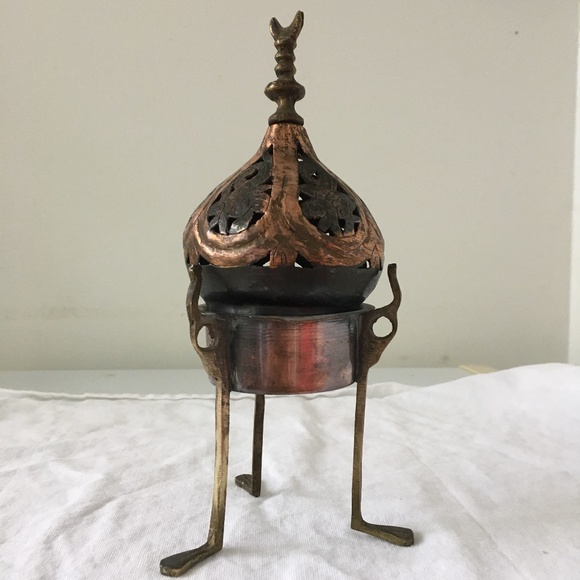 Vintage Incence Burner, copper and brass 🌞 - Picture 1 of 8